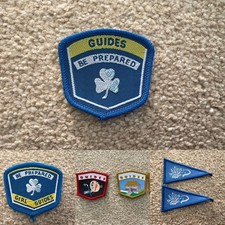 Vintage Girl Guides Badge - collective emblems