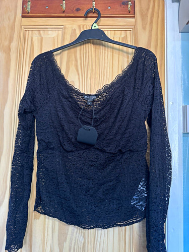 Brave soul black lace sheer - soul,