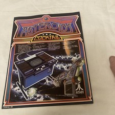 Atari Asteroids Cocktail   Arcade Machine Advert / Flyer Original