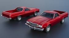 Ranchero 1974 Pick Up Truck Model Car Kit 3D Printed 1/8 to 1/25 Scale