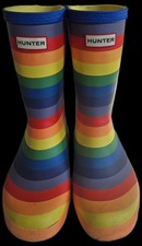 Hunter Kids Wellies Rainbow