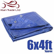 6ft x 4ft TARPAULIN BLUE