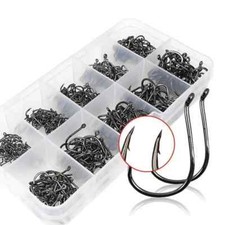 New BOX Sea Fishing Hooks O'Shaughnessy Strong Very Sharp # 3 - 12 UK Quality