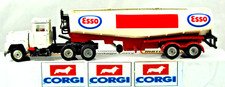 Vintage Corgi MAJOR 1152 MACK Truck & GLOSTER SARO ESSO FUEL ROAD TANKER Trailer