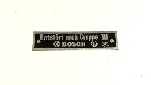Nameplate for side car bmw - side,