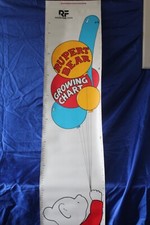 Rupert Bear height chart for kids.
