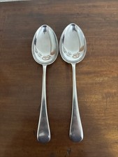 Two Firth Staybrite ‘crusade’ 21cm Old English Pattern Table Spoons
