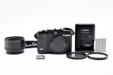 [Near Mint] Canon PowerShot G16 12.1MP Digital Camera Black From JAPAN #C395