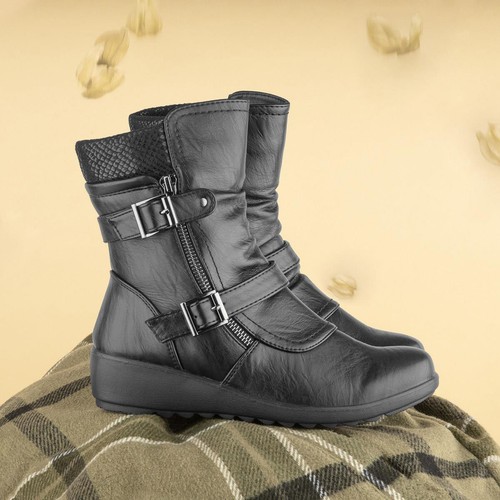 Cushion walk womens boot black - cushion,