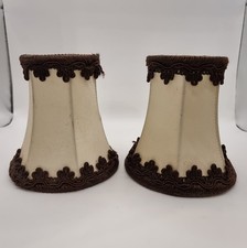 Vintage Clip On Lampshade Pair