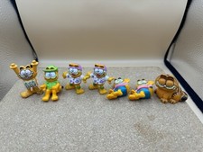7X  Garfield Vintage Toy Bundle 1978/81 Cartoon Cat Bully Figures West Germany