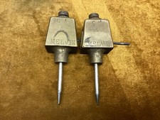 Pair Of Heavy Bronze Trammel Points For Longer Radiuses Good Condition.