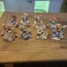 Enesco This Little Piggy Figurines Mary Rhyner Bundle x8 Collectible