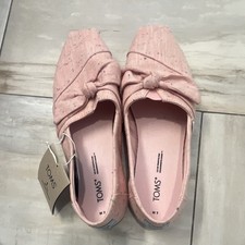 TOMS Women’s Pink Canvas Bow