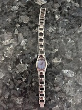Original Fossil F2 ES9527 Ladies stainless steel watch with purple dial