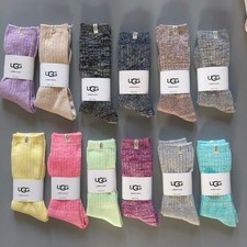 UGG Women Socks Cozy Winter Autumn Soft Multi Color Pink Purple Blue Warm Gift
