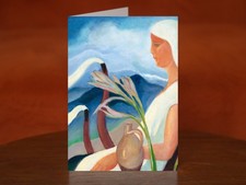 Girl in White with Factory