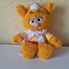 Disney Plush Muppet Babies Kermit the frog & Fozzy the bear soft toy figure RARE