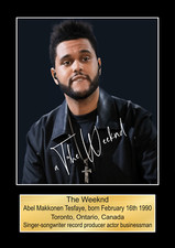 The Weeknd Music Poster Concert Souvenir Wall Art  Memorabilia gift A5,A4,