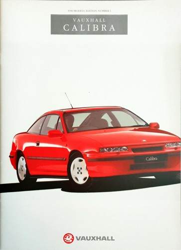 Vauxhall calibra brochure 1990 - vauxhall,