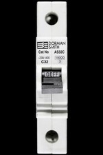 DORMAN SMITH 32 AMP CURVE C 10kA MCB CIRCUIT BREAKER AS32C