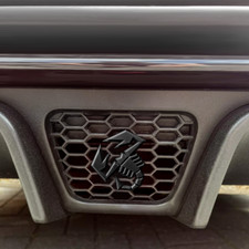 Abarth Rear Diffuser Badge Scorpion | 595 Series 3 & 4 | Black