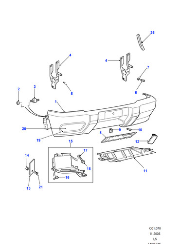 Land rover genuine - genuine, front