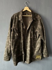A Bathing Ape BAPE Black Camo Overshirt XXL XL Made In Japan