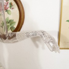 Vintage 1980s sheer lace - sheer,