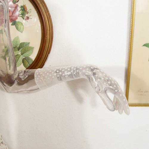 Vintage 1980s sheer lace - vintage,