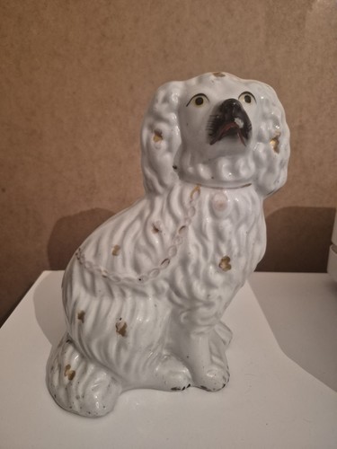 Antique staffordshire dog - antique,
