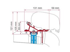 Fiamma f80 f65 awning - fiamma, adapter