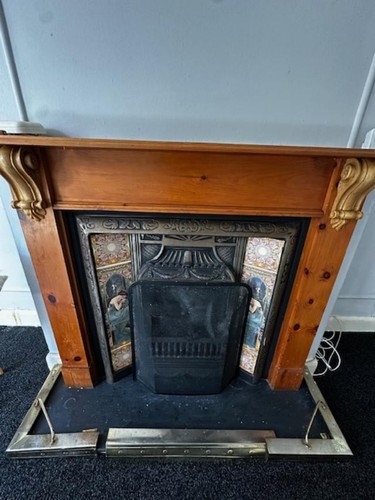 Fireplace and surround used - and,