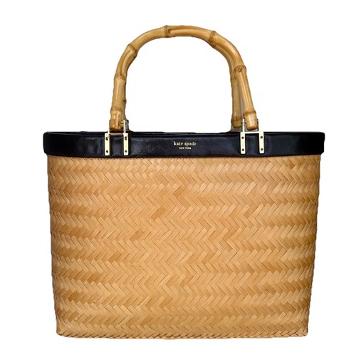 Kate spade wicker woven straw - kate,