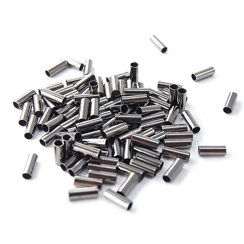 Fishing crimps black - fishing, nickel