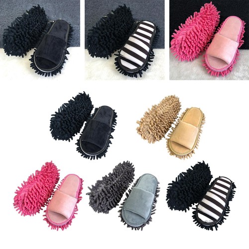 Chenille mop slippers - chenille,