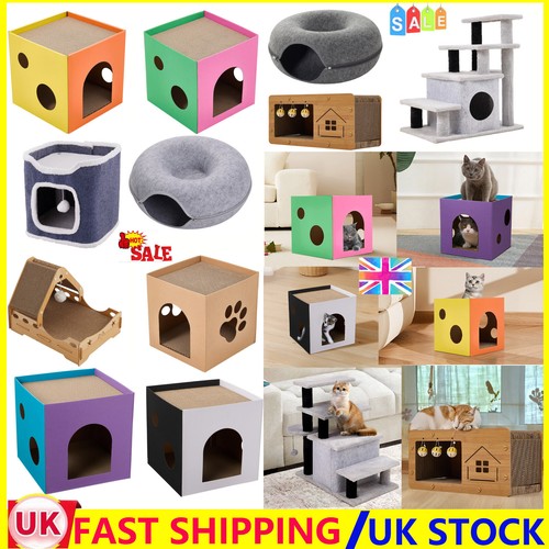 Large cat house - cat, scratcher