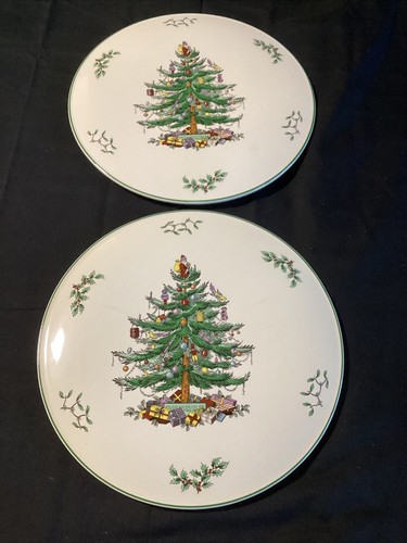 Pair spode christmas tree - christmas,