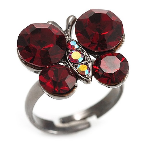 Small ruby red - small, coloured