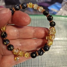 Handmade single loop Beaded