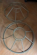 2 carousel lampshade frames -