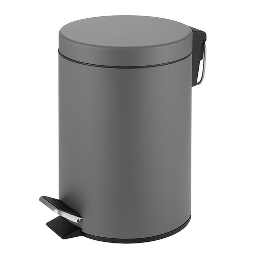 Bathroom bin grey - bathroom,