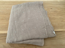 Beige Diamante Pashmina Scarve Shawl Wrap