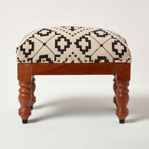 Geometric footstool solid - footstool, on