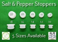 Pair of Replacement Salt & Pepper Pot Shakers Silicone Stoppers Hole Bungs