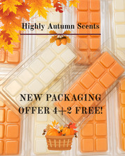 AUTUMN BESTSELLER OFFER 4+2 FREE 50g Soy Wax Melts Highly Scented