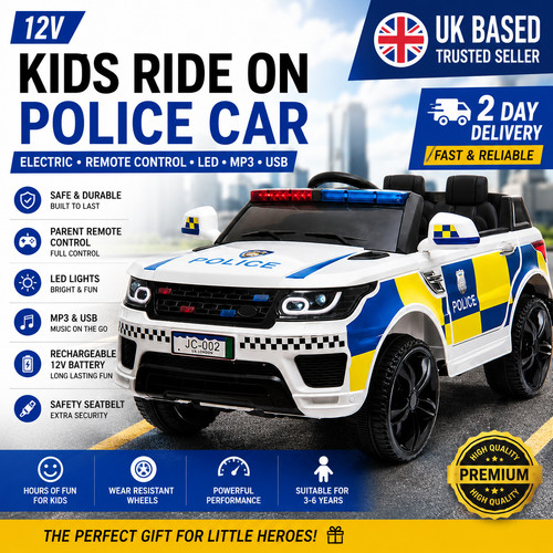 12v kids ride police car - ride,