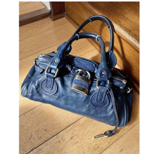 Chloé paddington pebbled blue - chloé,