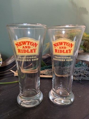 Newton ridley beer glasses - ridley,