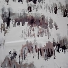  Large Material Fabric Remnant  Villa Nova Norrland Pine Forest Designer Large 